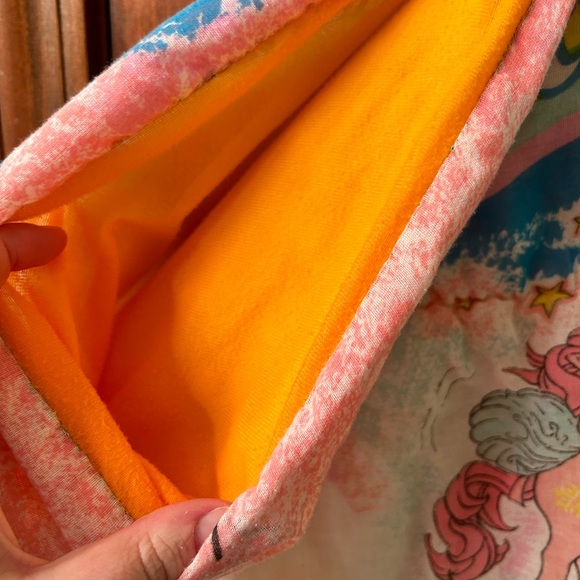 HASBRO VTG 80s My Little Pony side zip sleeping bag. Clean, no stains. - Picture 6 of 8